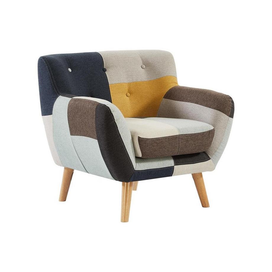 Fauteuil en tissu patchwork SERTI II