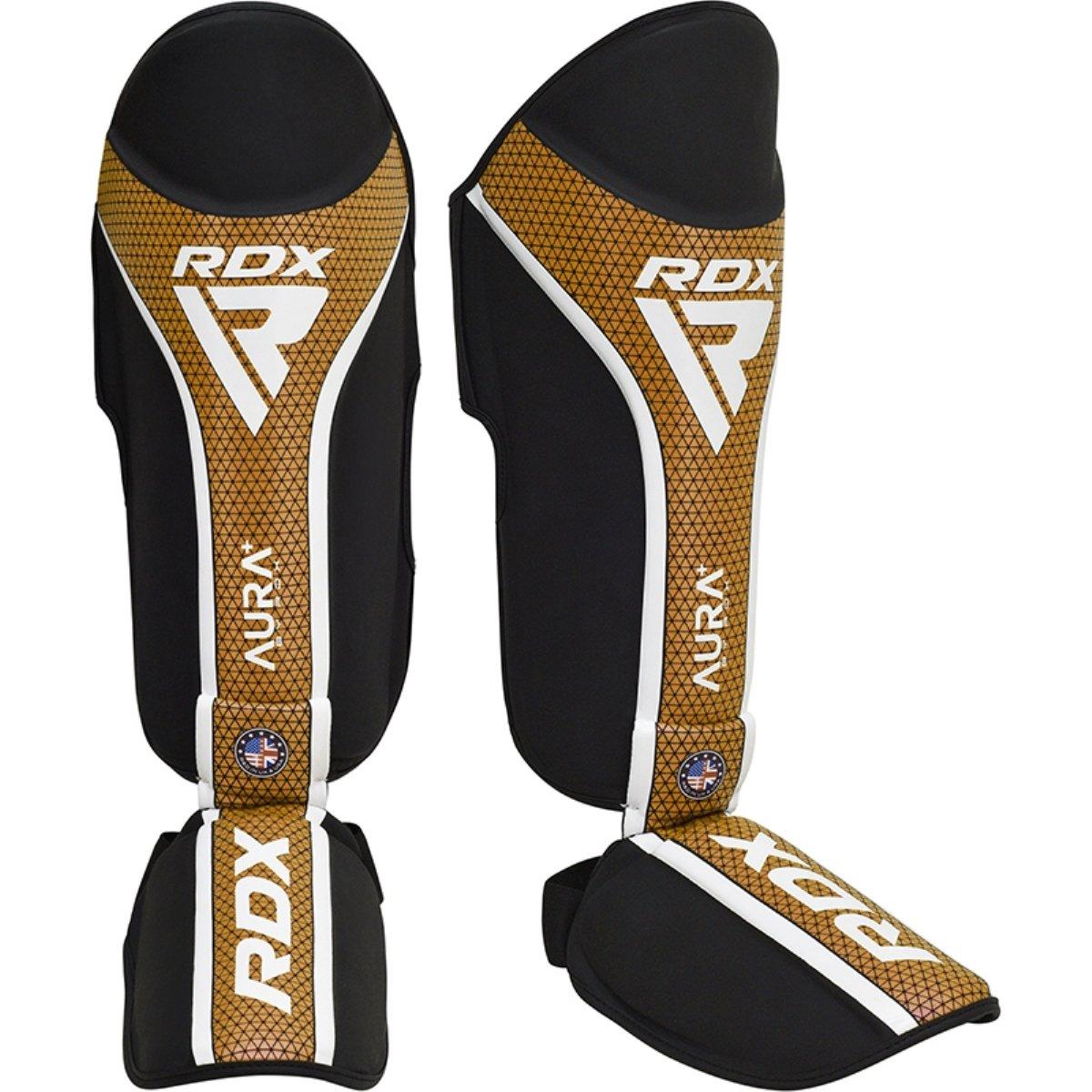 RDX SPORTS  RDX Protège Tibias Aura Plus T-17 Black Golden-S 