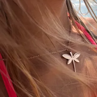 AILORIA  LIBELLULE Halskette Roségold