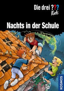 Die drei ??? Kids, Nachts in der Schule Pfeiffer, Boris; Kampmann, Stefani (Illustrationen) Copertina rigida 