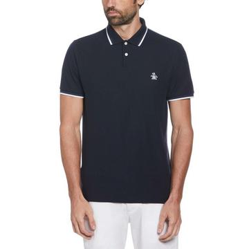 Poloshirt Mit kontrastfarbenen Streifen