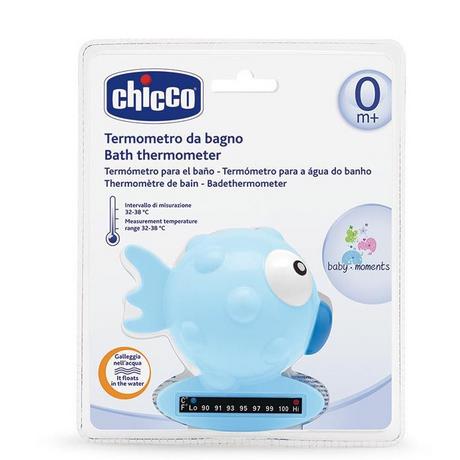 Chicco  Thermomètre de bain Chicco Globe Fish bleu clair 0m + 