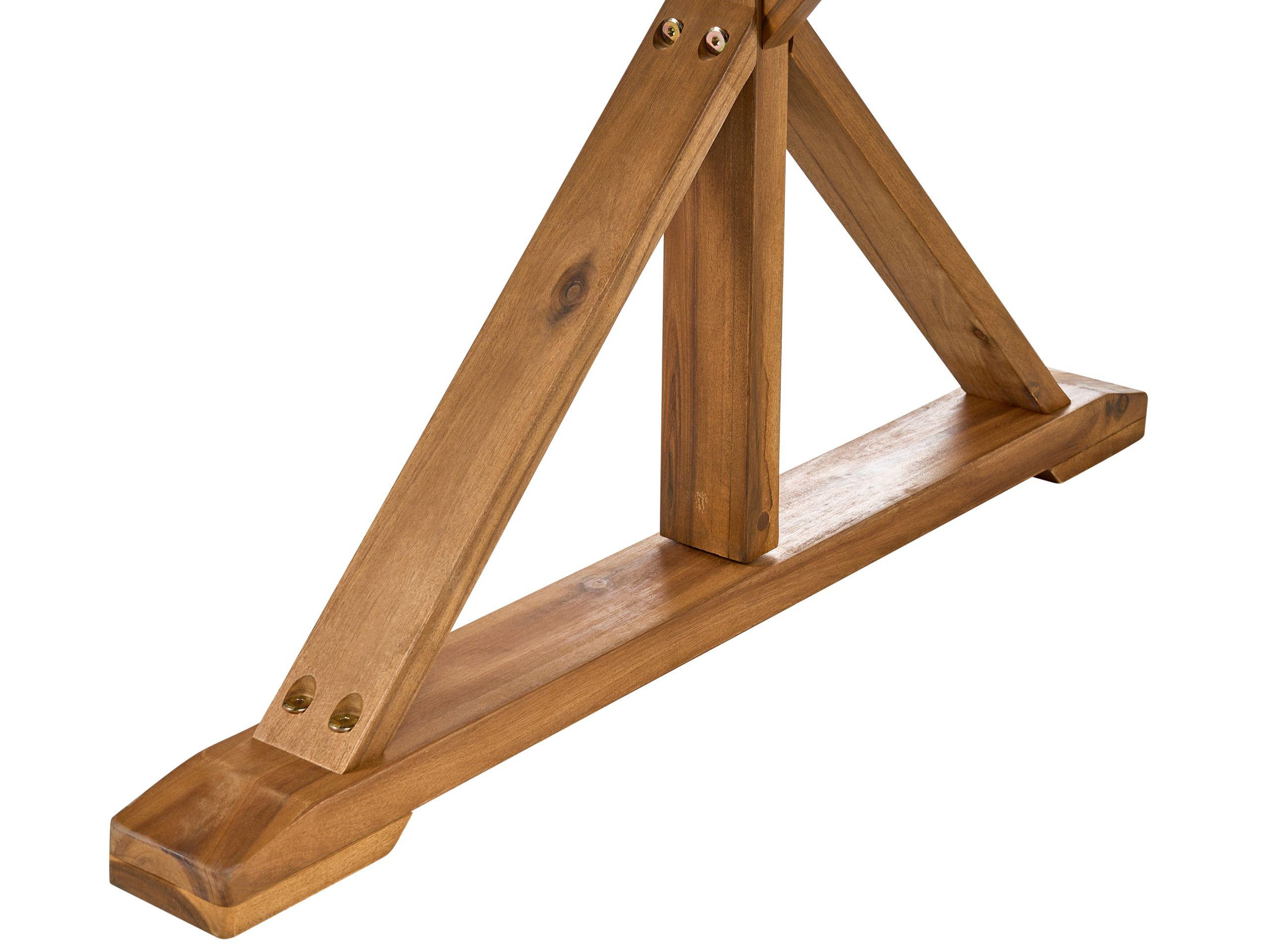 Beliani Table de salle à manger de jardin en Acacia Rustique CALABRITTO  