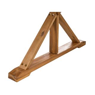 Beliani Table de salle à manger de jardin en Acacia Rustique CALABRITTO  