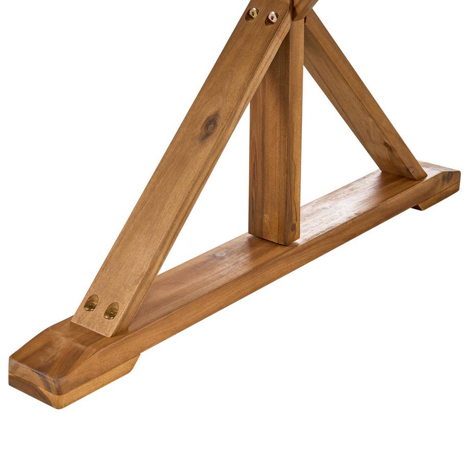 Beliani Table de salle à manger de jardin en Acacia  CALABRITTO  