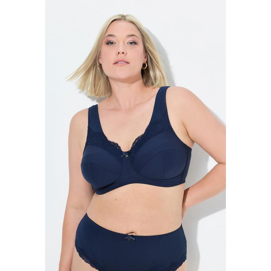 Ulla Popken Soutien-gorge de maintien sans armatures dentelle bonnet C-G  