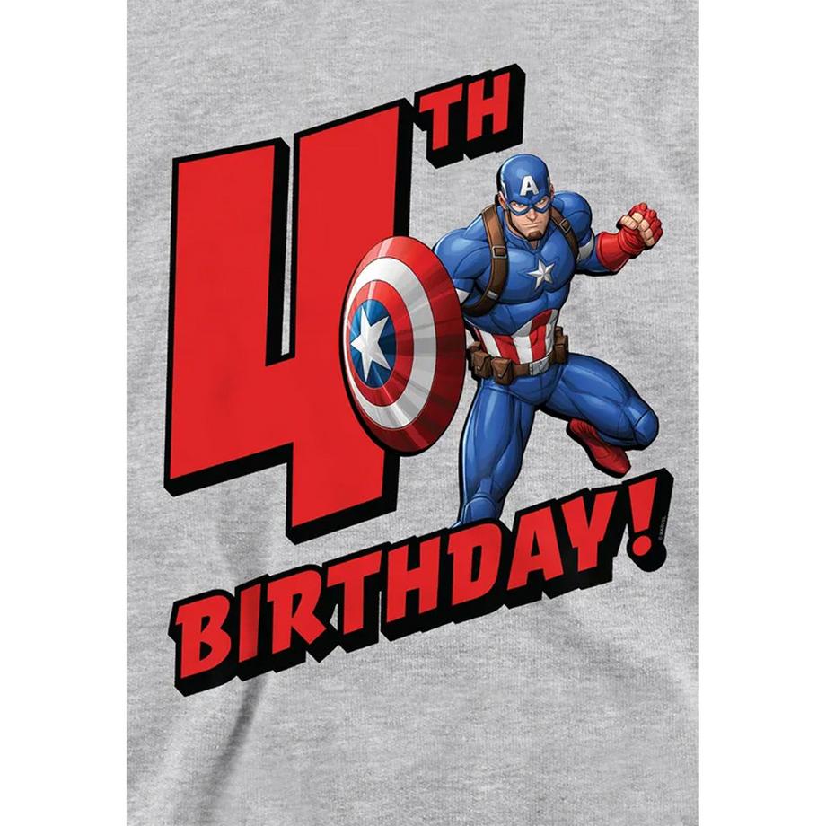 CAPTAIN AMERICA  Sweat À Capuche 4th Birthday 