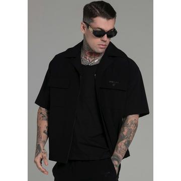 Kurzarmhemd Utility Shirt in Black