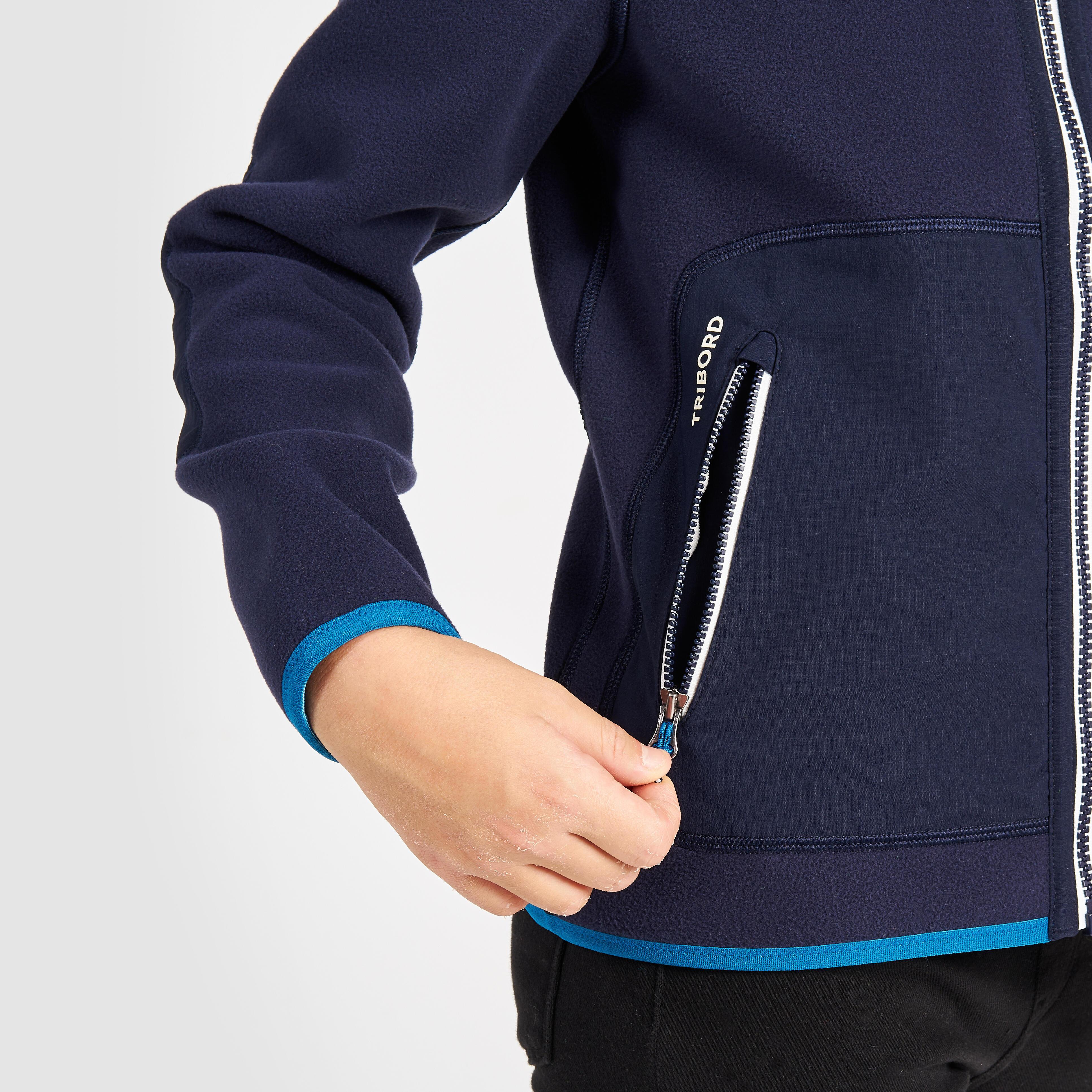 TRIBORD  Giacca in pile bambino calda reversibile poliestere 