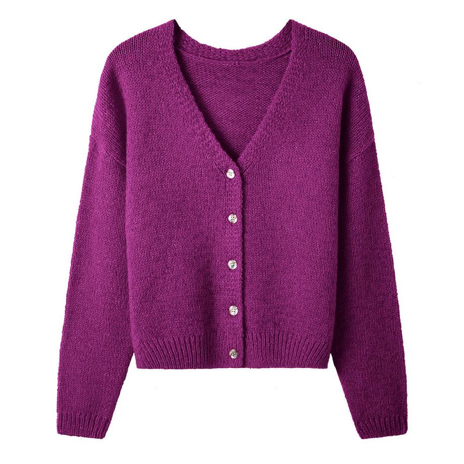 Joe Browns Langarm V-Ausschnitt Strickjacke mit Knopfleiste  