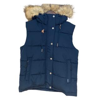 Superdry  daunenjacke mit kapuze, damen uperdry everet 