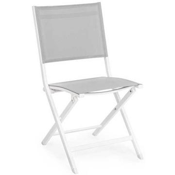 Chaise de jardin pliante Elin blanche LH30