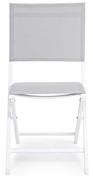 mutoni Chaise de jardin pliante Elin blanche LH30  