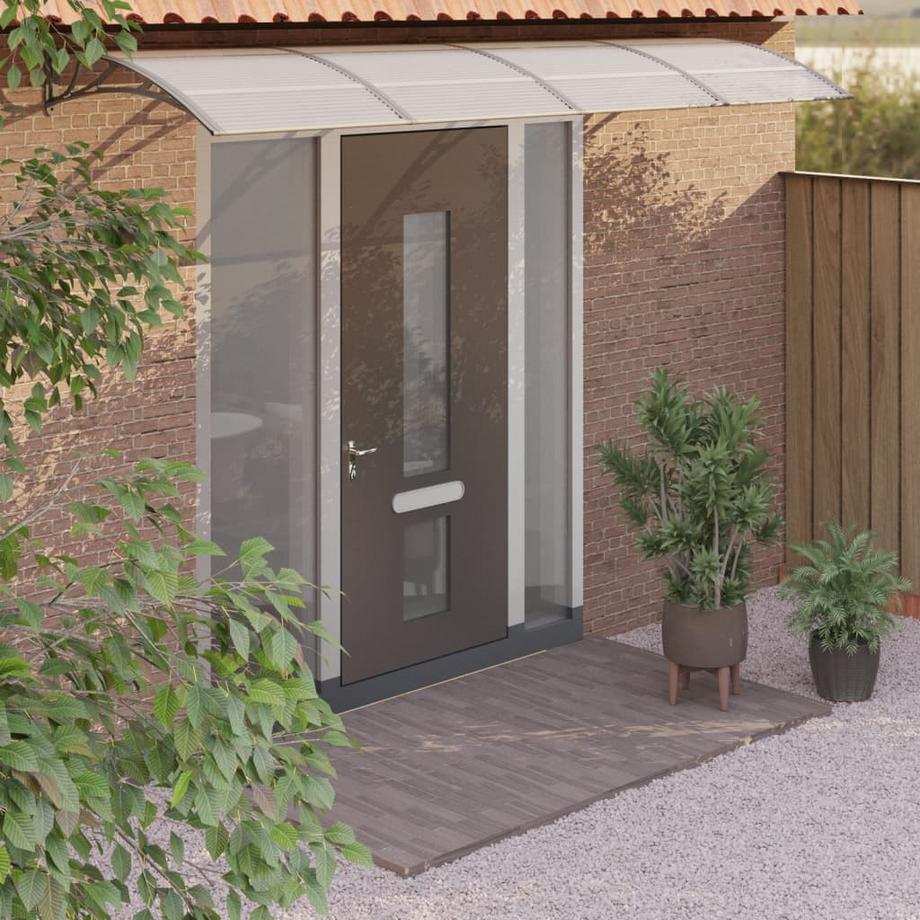 VidaXL tettoia per porta Policarbonato  