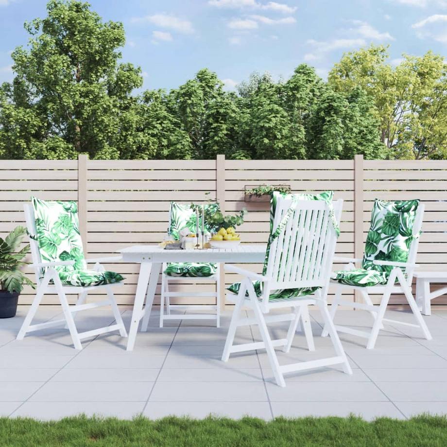 VidaXL cuscino per sedia con schienale alto Tessuto  