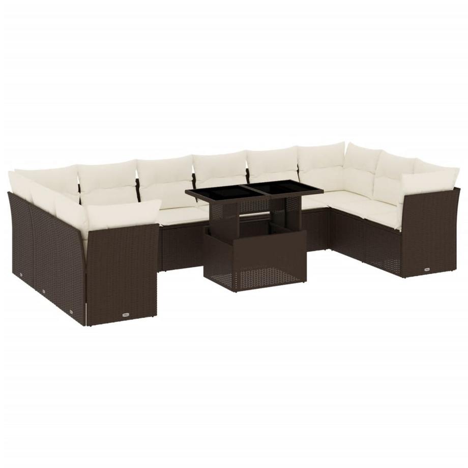set divano da giardino Polirattan