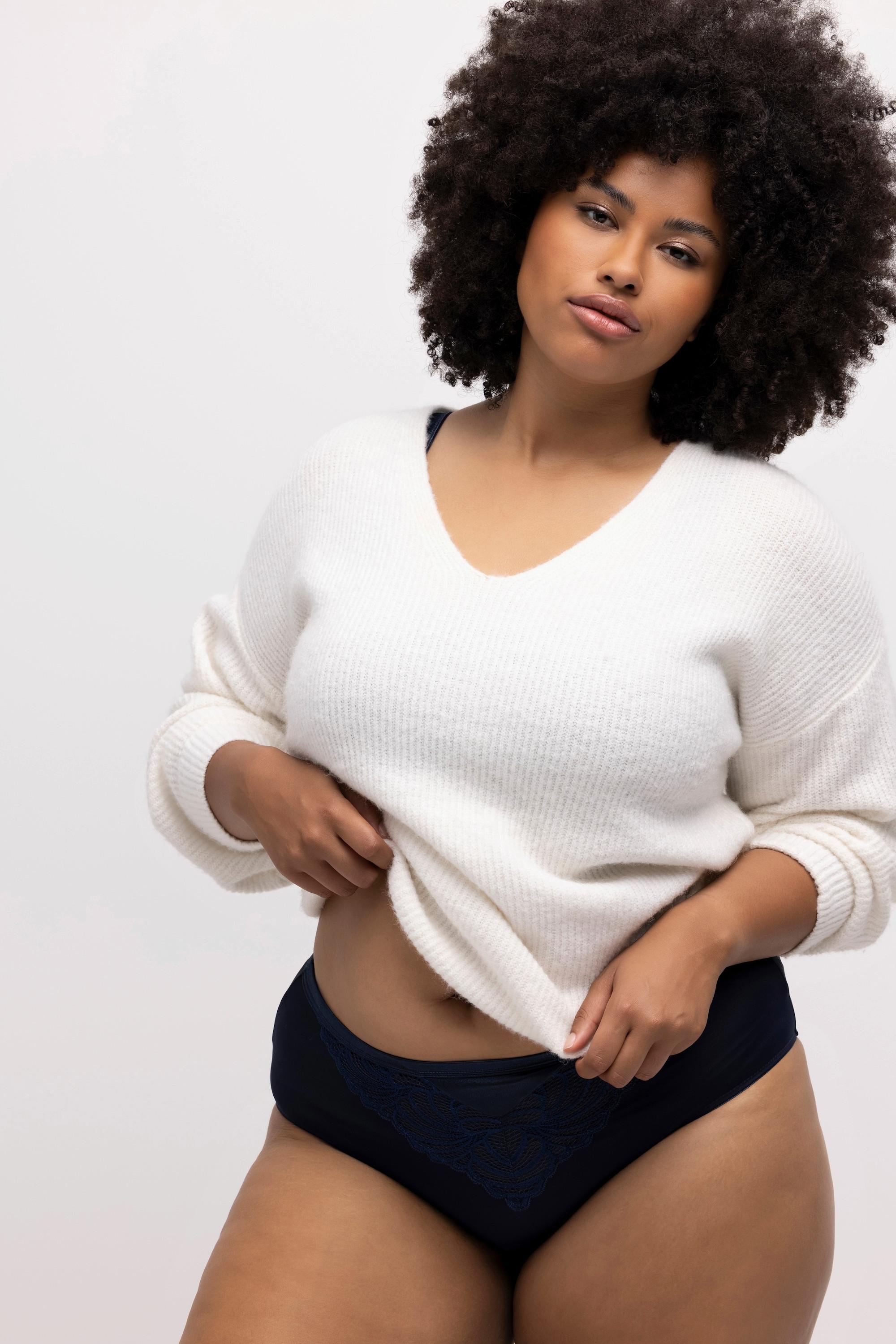 Ulla Popken Maxi slip pizzo microfibra  