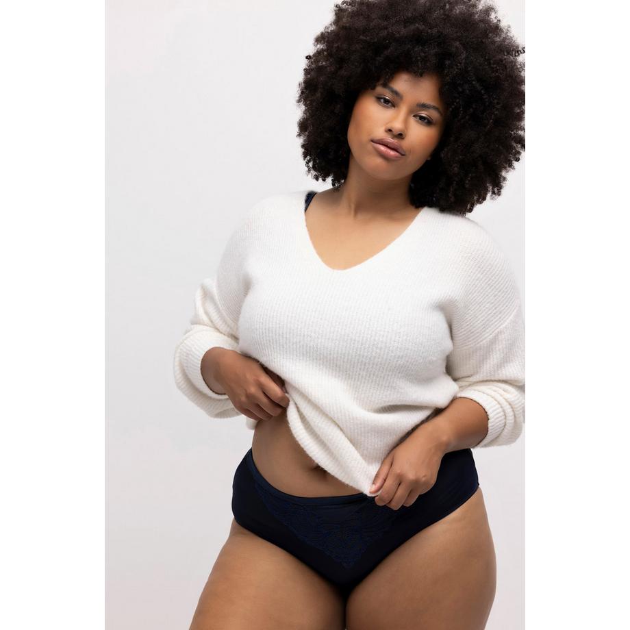 Ulla Popken Culotte midi dentelle microfibres  