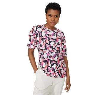 Principles Bedrucktes Blousonärmel Top mit Blumenmuster  
