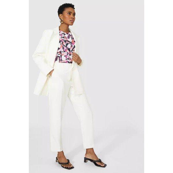 Principles Bedrucktes Blousonärmel Top mit Blumenmuster  