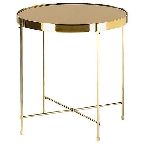 Beliani Table d'appoint en Verre de sécurité Moderne LUCEA  