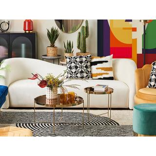 Beliani Tavolino en Vetro temperato Moderno LUCEA  