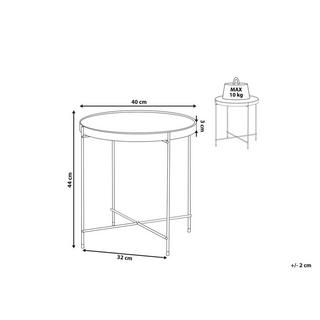 Beliani Beistelltisch aus Sicherheitsglas Modern LUCEA  