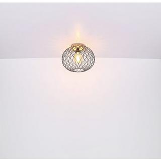 mutoni Lampada da soffitto Lacky metallo nero opaco 1xE27  