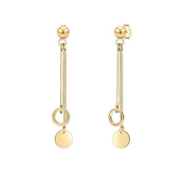 Boucles d'Oreilles Chaîne Cercle