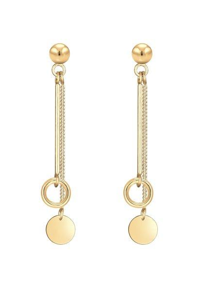 Elli  Ohrringe Stecker Hänger Kreis 