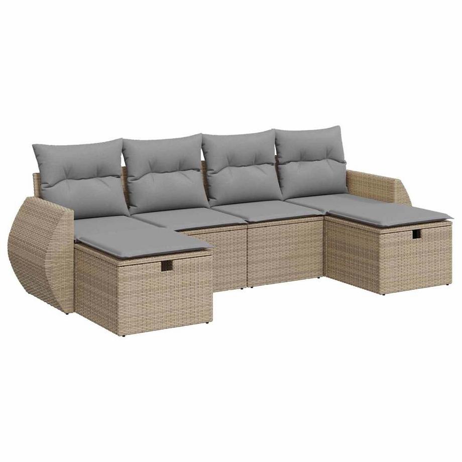 Gartensofa set poly-rattan