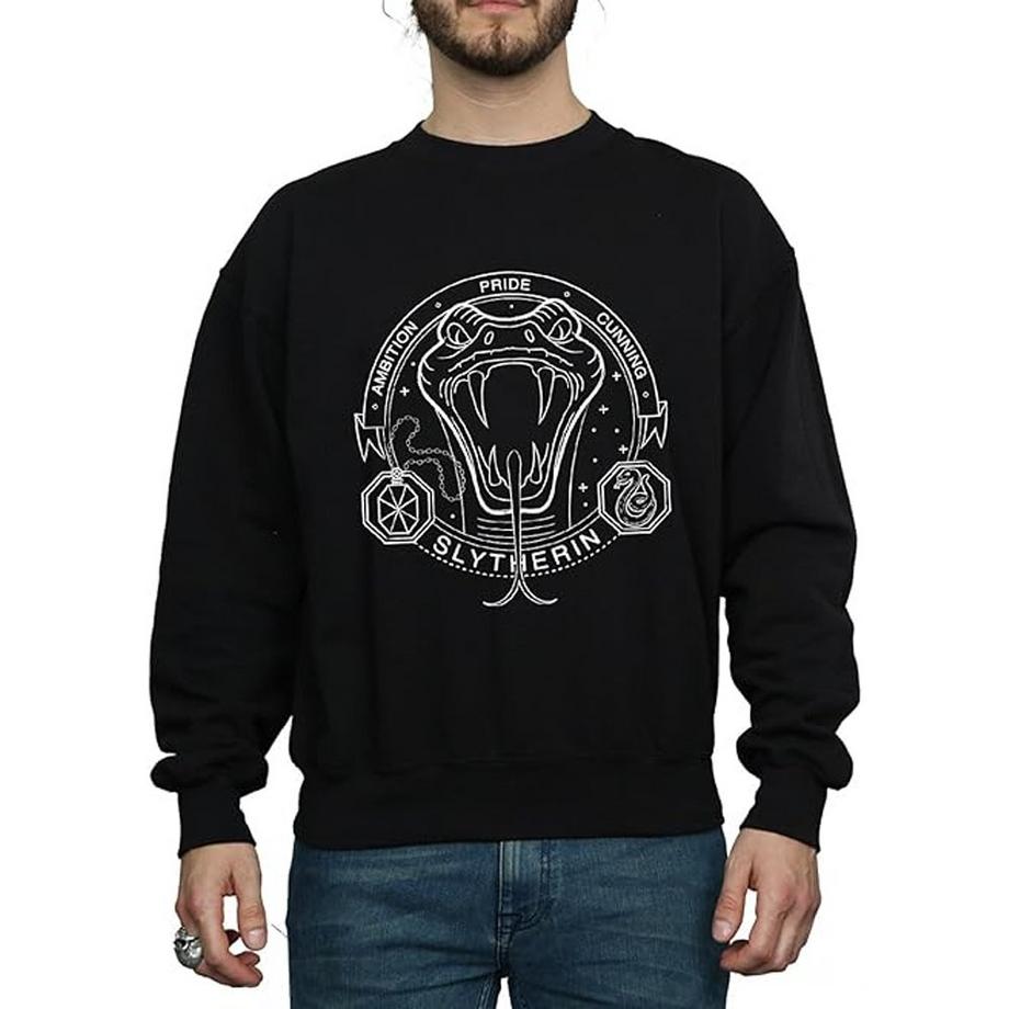 HARRY-POTTER Slytherin Sweatshirt Col Rond  