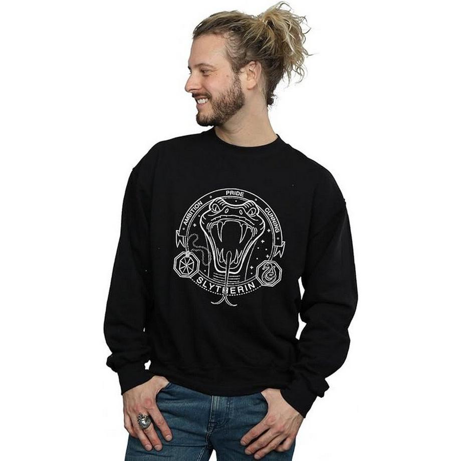 HARRY-POTTER Slytherin Sweatshirt Col Rond  