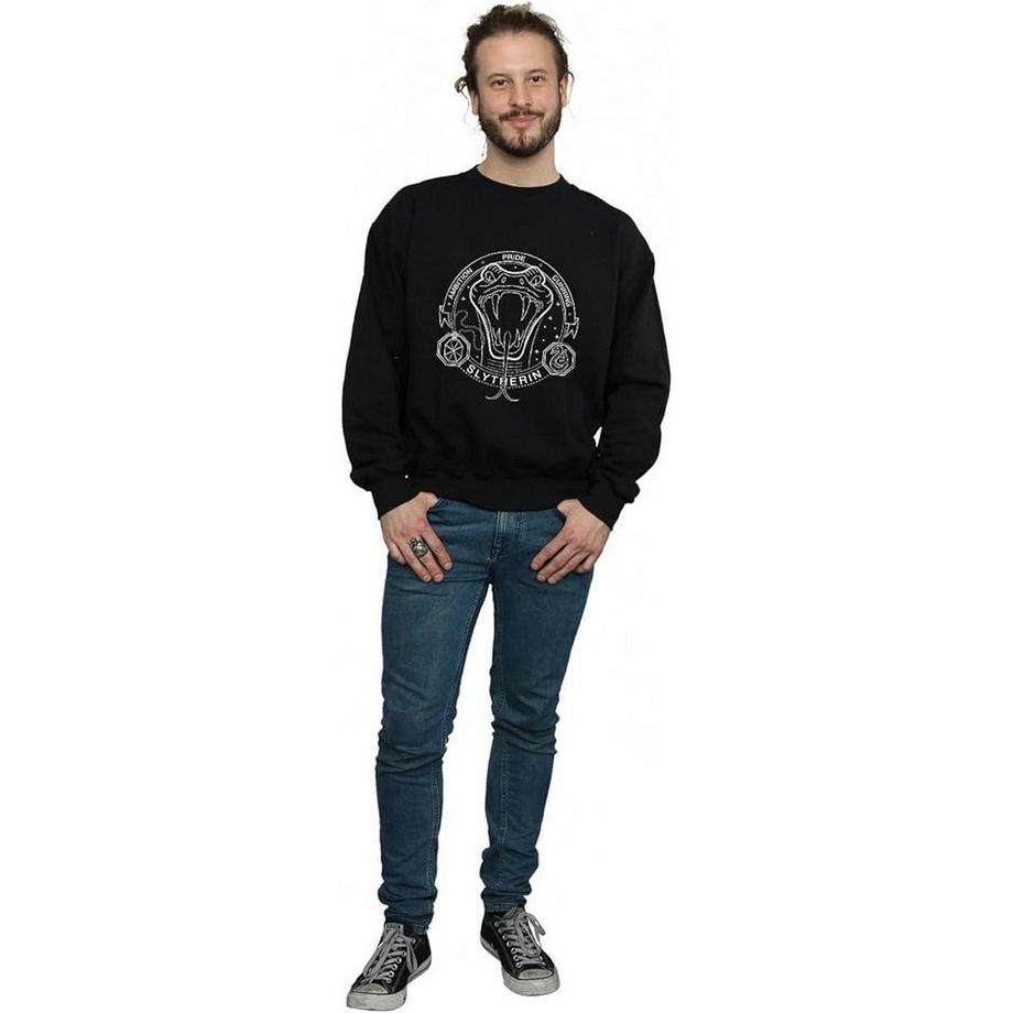 HARRY-POTTER Slytherin Sweatshirt Col Rond  