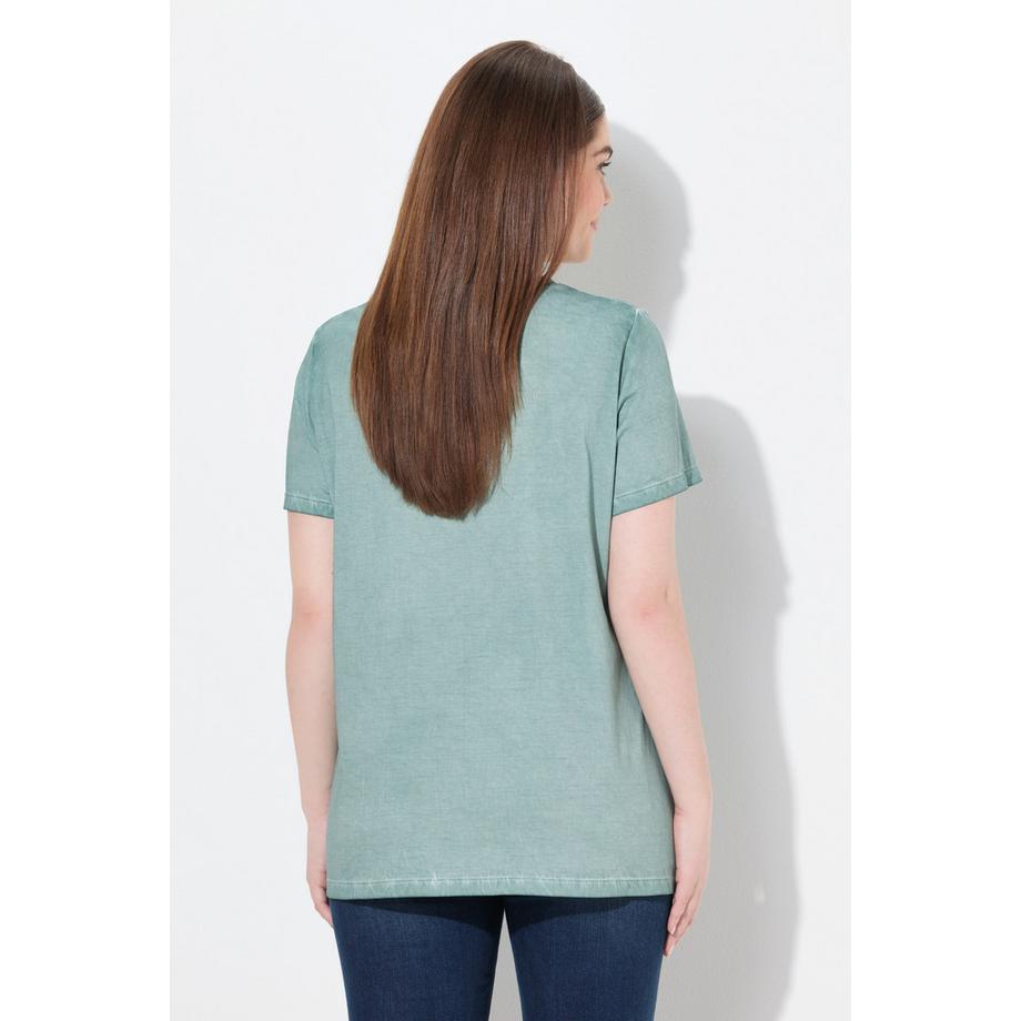 Ulla Popken T-Shirt Classica Stile Tracht Girocollo Maniche Corte  