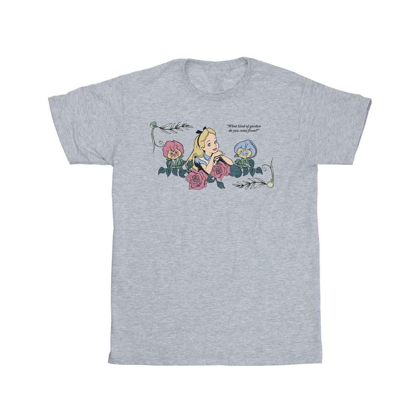 Disney  Tshirt ALICE IN WONDERLAND WHAT KIND OF GARDEN 