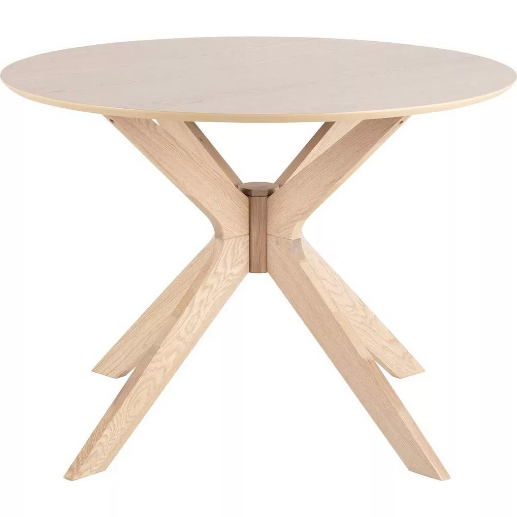 I_Duncan Round Dining Table in White Oak, none