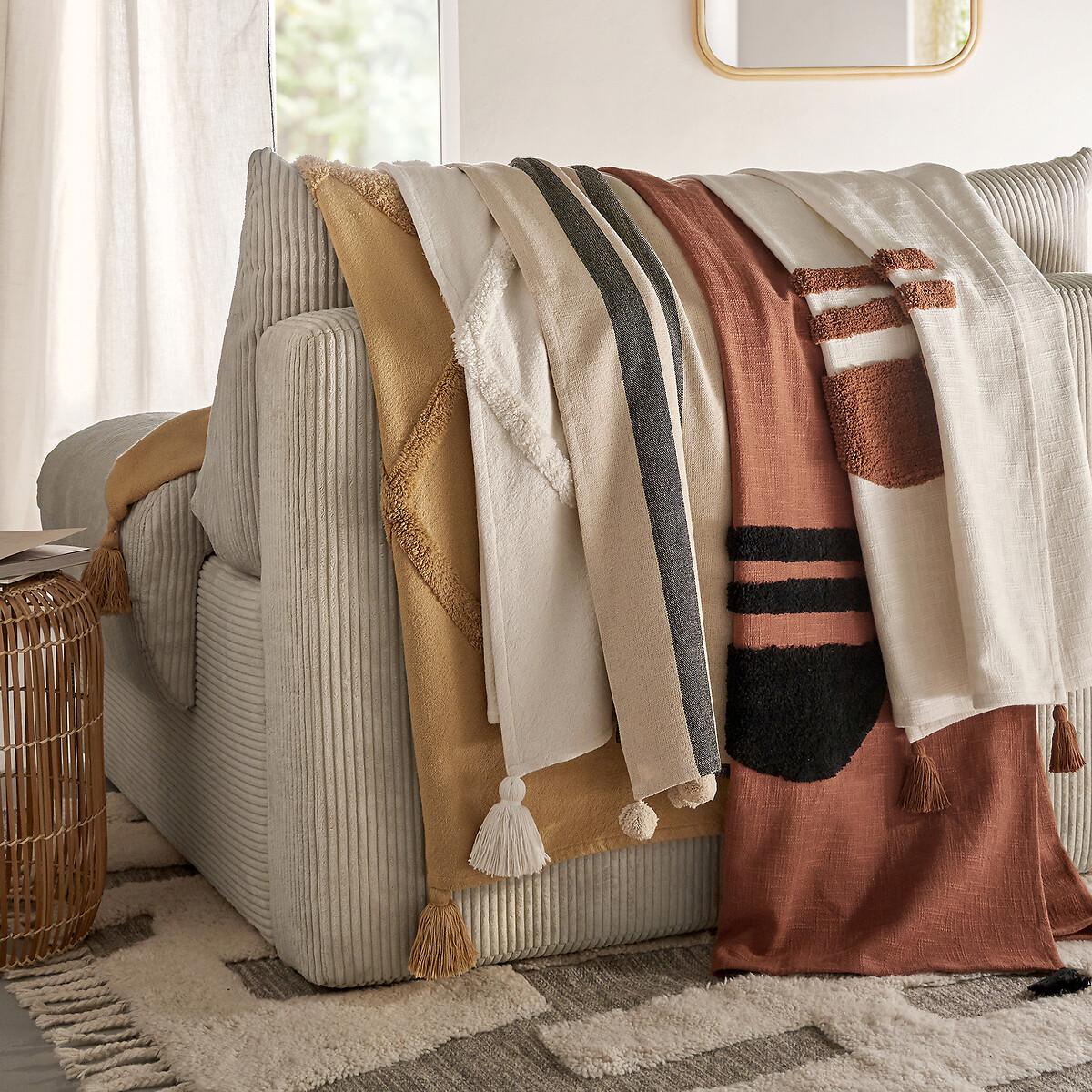 La Redoute Intérieurs Plaid Goboa Coton Tufté  