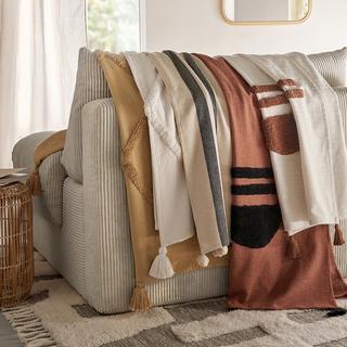 La Redoute Intérieurs Plaid Goboa Coton Tufté  