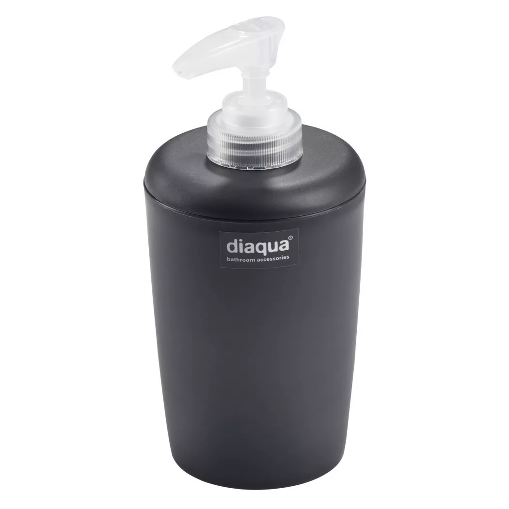 Diaqua - Dispens. sapone Trend Frosted antracite transparente, One Size