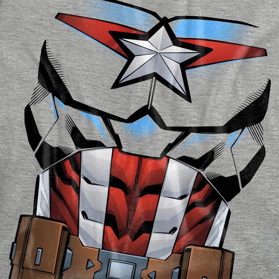 CAPTAIN AMERICA T-Shirt chiné avec imprimé graphique  