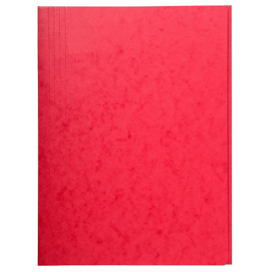 Exacompta Chemise simple sans élastique avec 3 rabats carte lustrée 390gm2 ® - A4 - x 50  