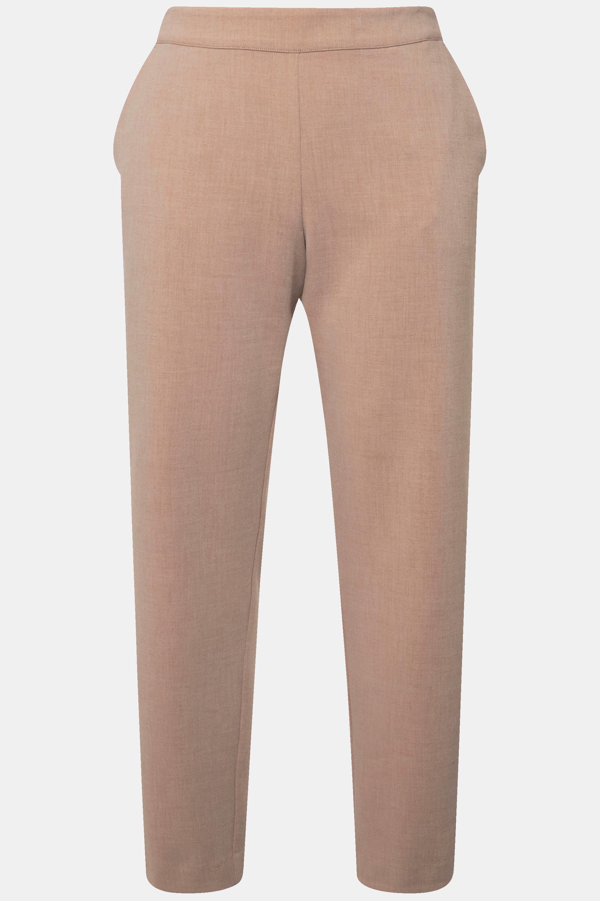 Ulla Popken  Pantalon stretch, jambe étroite, ceinture élastique 