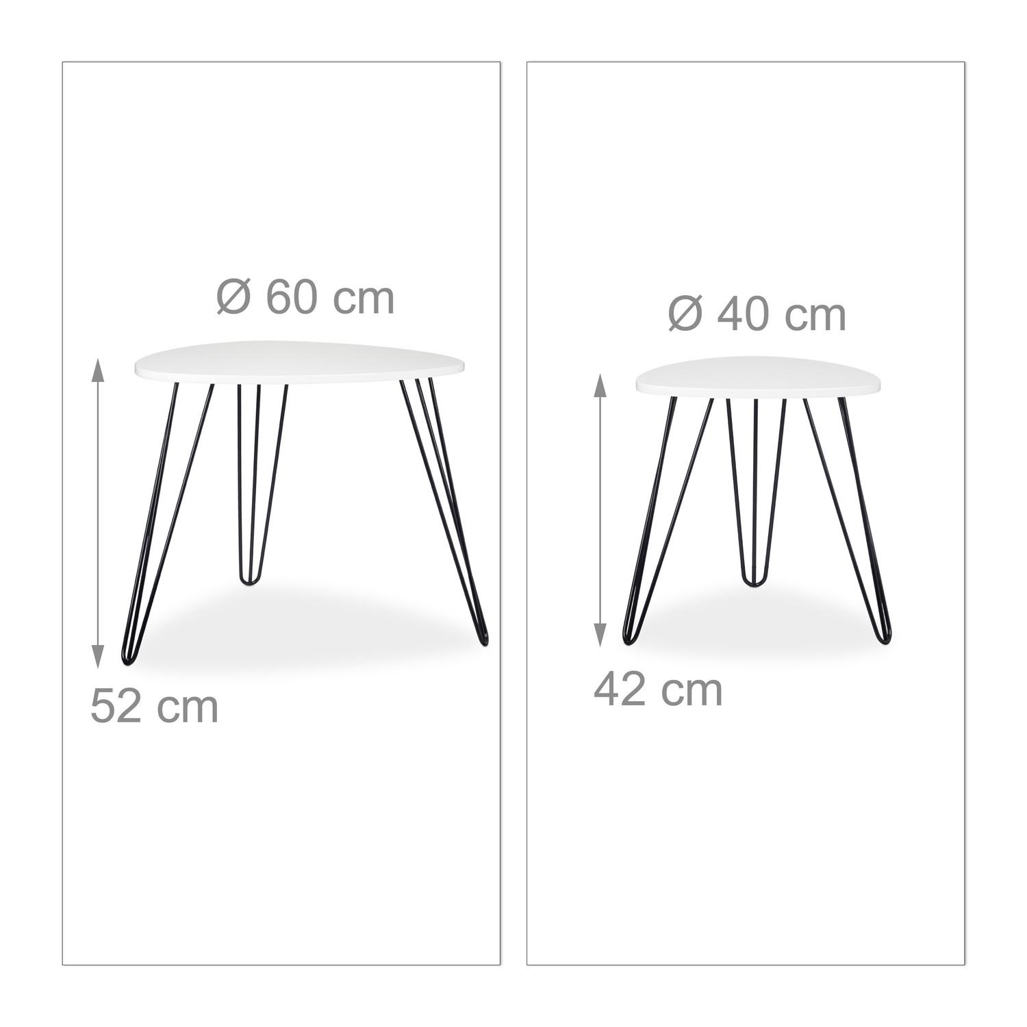 Northix Beistelltisch 2er Set  