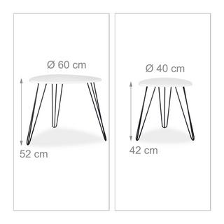 Northix Beistelltisch 2er Set  