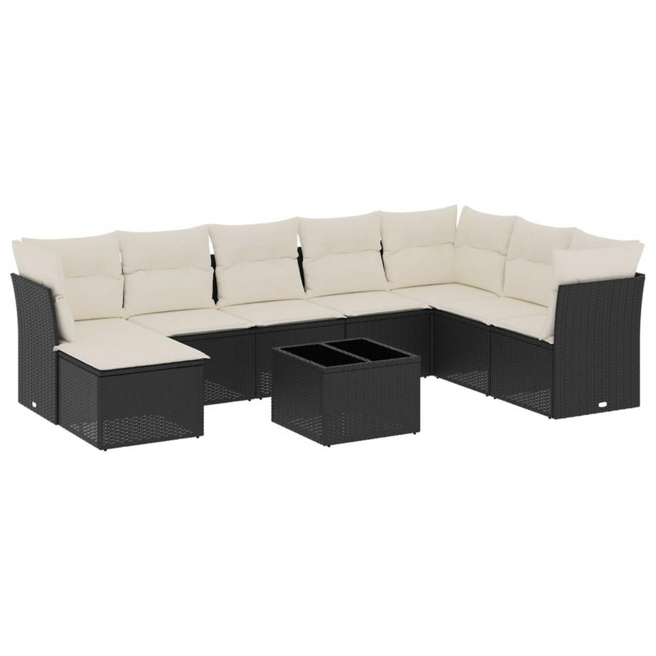 set divano da giardino Polirattan