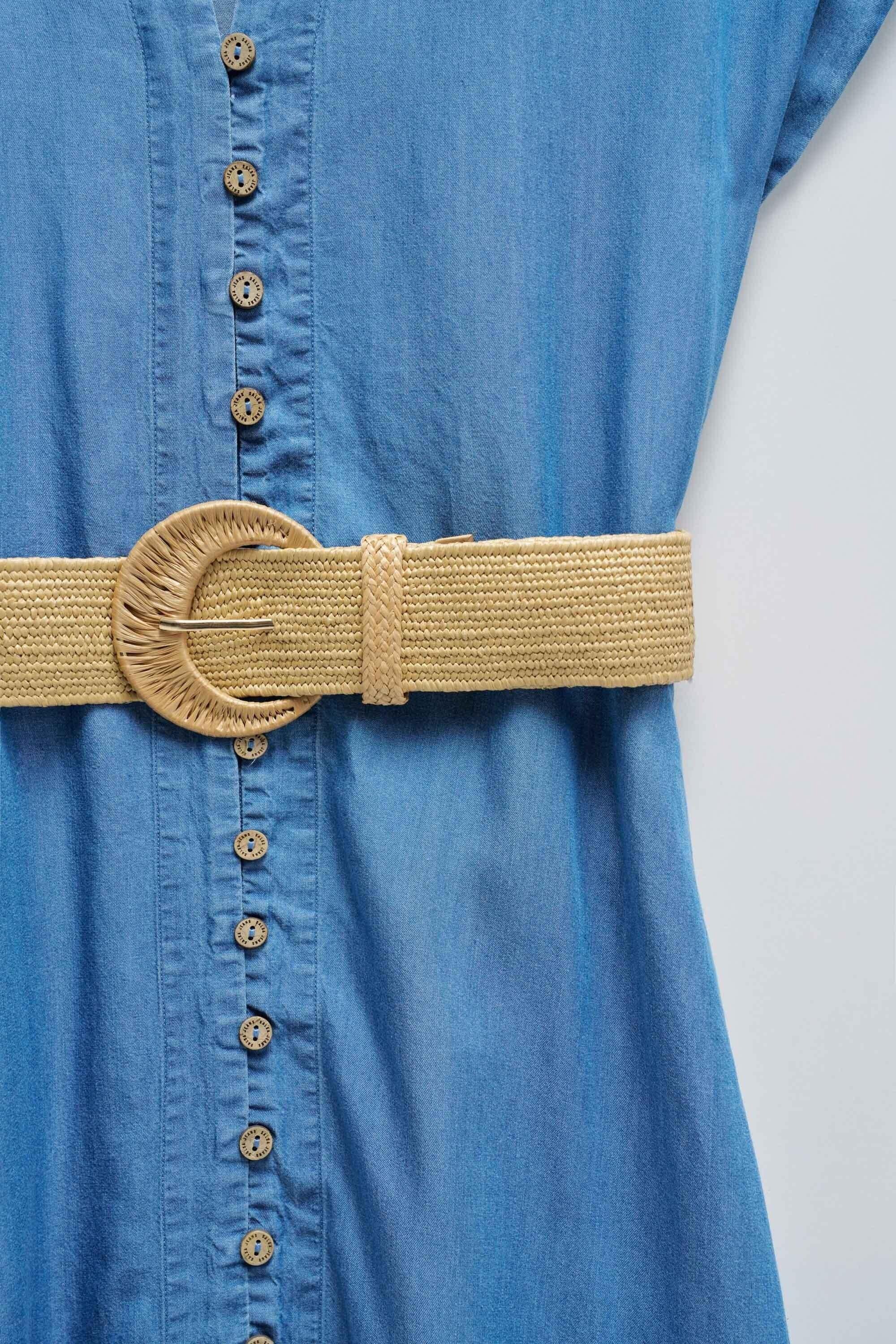 Salsa Robe midi Lightdenim avec ceinture  