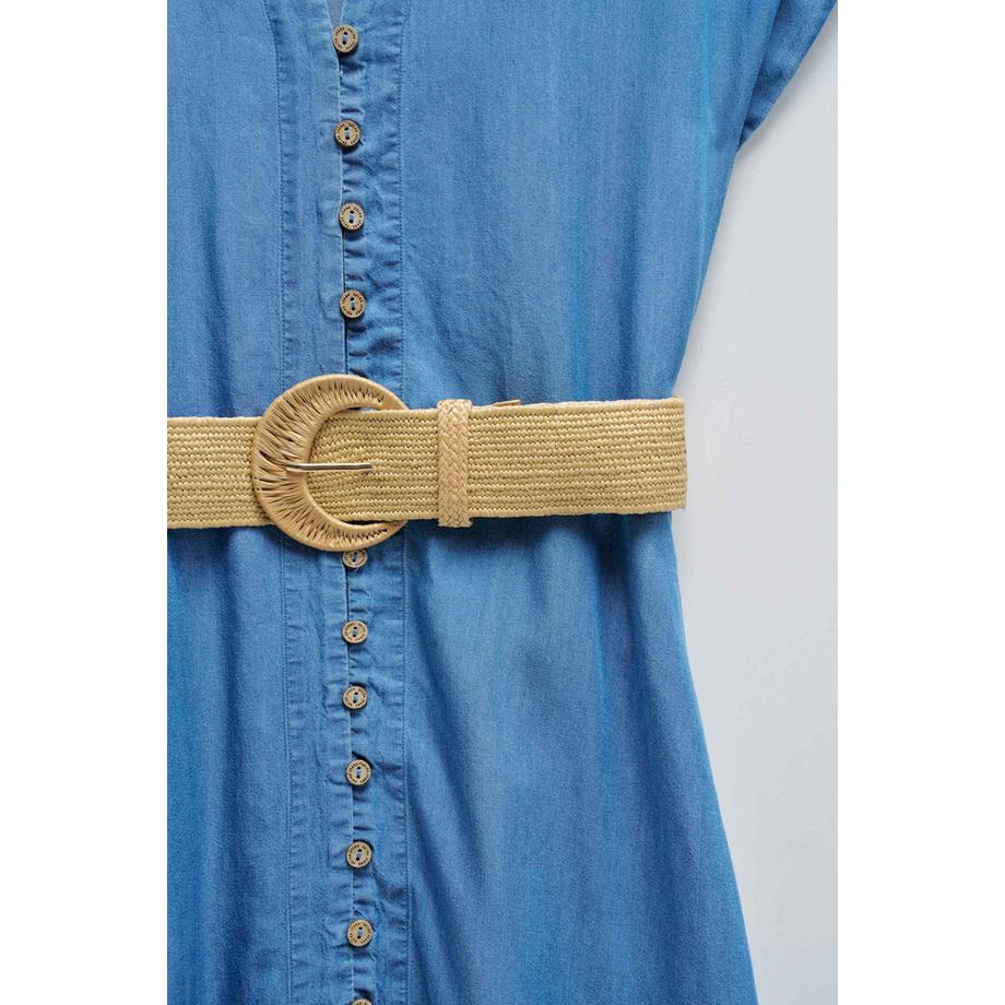 Salsa Abito midi Lightdenim con cintura  