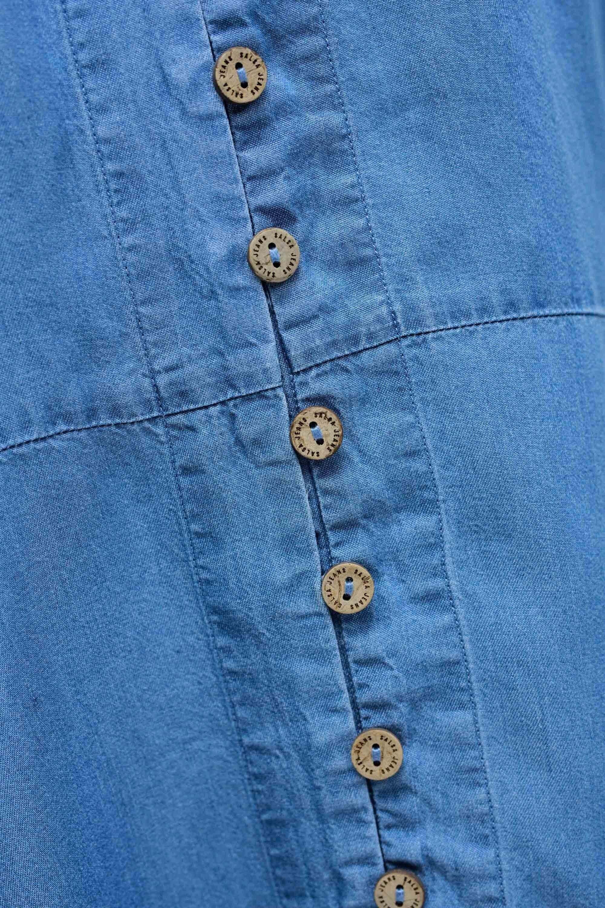 Salsa Robe midi Lightdenim avec ceinture  