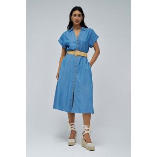 Salsa Robe midi Lightdenim avec ceinture  
